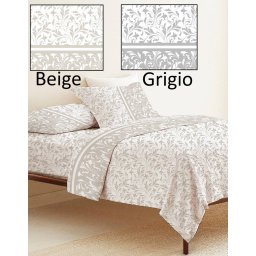 Completo lenzuola letto con lenzuolo angolo ed elastico cotone disegno casmire