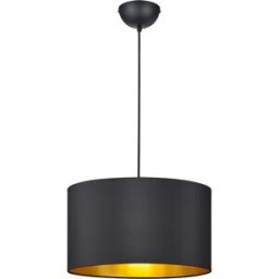 Trio Lighting Lampadario nero e oro Hostel Trio