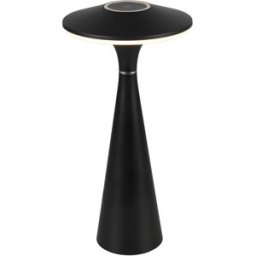 Trio Lighting Lampada da tavolo ricaricabile nera Torrez Trio