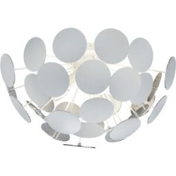 Trio Lighting Plafoniera bianco e argento Discalgo Trio