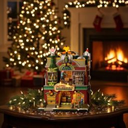 Lemax Fabbrica imbottigliamento decorazione Natale