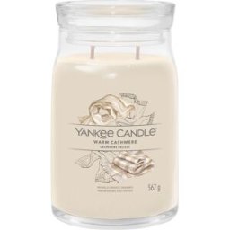 Yankee Candle Warm Cashmere, candela in giara grande