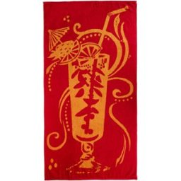KASANOVA Telo mare 90x165 cm cocktail rosso