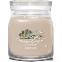 Yankee Candle Soft Wool & Amber candela in giara media