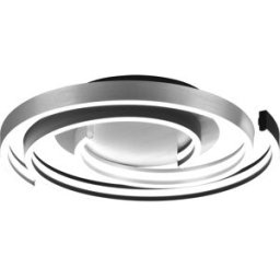 Trio Lighting Plafoniera LED allunimio e nero Caya Trio