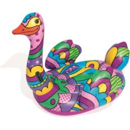 Bestway Salvagente cavalcabile struzzo da 190x166 cm, con maniglie