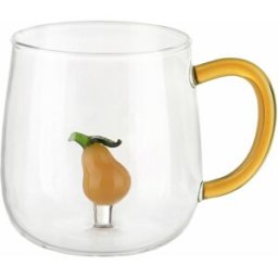 KASANOVA Mug in vetro borosilicato 380 ml pera