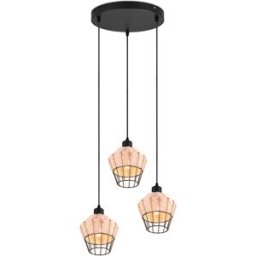 Trio Lighting Lampadario 3 luci Borka Trio