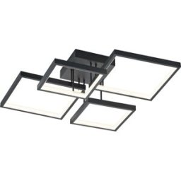 Trio Lighting Plafoniera LED 4 elementi Sorrento nero Trio