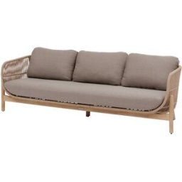 altri brand Divano da giardino 3 posti in acacia Deona