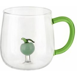KASANOVA Mug in vetro borosilicato 380 ml mela