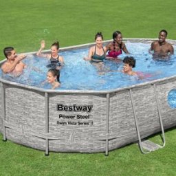 Bestway Piscina 488x305x107 cm Power Steel Swim