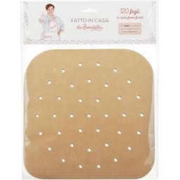 FATTO IN CASA da Benedetta Kit 120 fogli carta forno forati per friggitrice ad aria