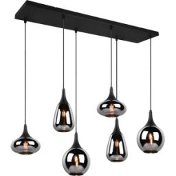 Trio Lighting Lampadario nero opaco Lumina 6 luci Trio