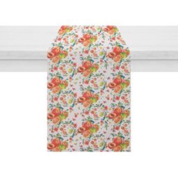KASANOVA Runner con decoro pesche, 45x140 cm