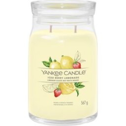 Yankee Candle Iced Berry Lemonade, candela in giara grande