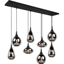 Trio Lighting Lampadario nero opaco Lumina 8 luci Trio