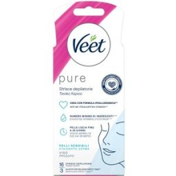 PRODOTTI FMC Veet Minima Strisce Depilatorie Viso 16 Pezzi