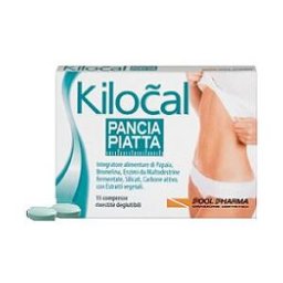 POOL-PHARMA Kilocal Pancia Piatta 15 Compresse - Integratore Dimagrante