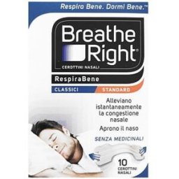 EFAS Breathe Right Cerotti Classici Standard Decongestionanti 10 pezzi