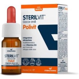 STERILFARMA Srl Sterilvit Polivit Gocce 5 ml - Integratore di Multivitaminico