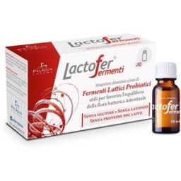 PALADIN PHARMA Lactofer Fermenti 10 Flaconcini - Integratore Flora Intestinale