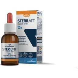 STERILFARMA Srl Sterilvit D3 Gocce 5 ml - Integratore di Vitamina D