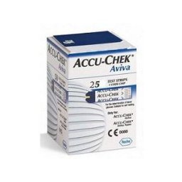 ROCHE DIAGN D.CARE Accu-Chek Aviva Strisce Reattive Glicemia 25 Pezzi