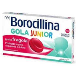 ALFASIGMA SpA NeoBorocillina Gola Junior 15 Pastiglie Gommose Fragola