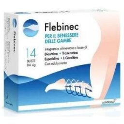 ALFASIGMA SpA Flebinec 14 Buste - Integratore Tono Venoso Drenaggio Linfatico