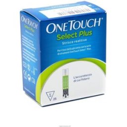 LIFESCAN DIAGN One Touch Select Plus Strisce Reattive per Glicemia 25 Pezzi