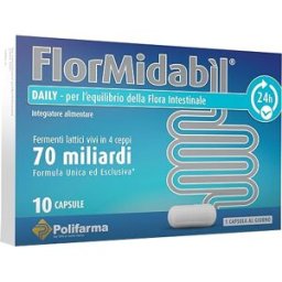 FMCJ FlorMidabil Daily Polvere 10 Capsule - Integratore Fermenti Lattici