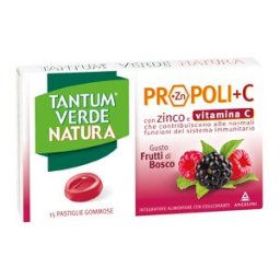 ANGELINI CH Tantum Verde Natura Frutti di Bosco 15 Pastiglie - Integratore Mal di Gola