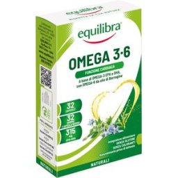 PRODOTTI FMC Equilibra Omega 3-6 32 Perle - Integratore Benessere Cardiovascolare