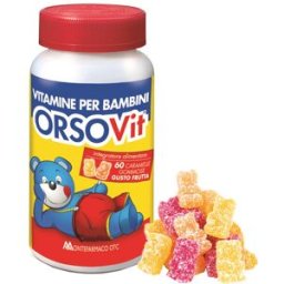 MONTEFARMACO SPA Orsovit 60 Caramelle Gommose Gusto Frutta - Integratore Vitaminico per Bambini