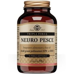 SOLGAR ITALIA Solgar Neuro Pesce 50 Perle - Integratore Benessere Funzione Cardiaca e Cerebrale