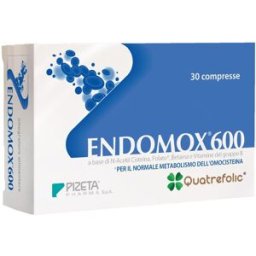 PIZETA PHARMA SpA Endomox 600 30 Compresse - Integratore Alimentare