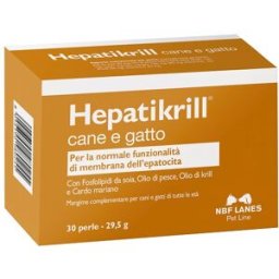 N.B.F. LANES Srl Hepatikrill Cane/Gatto 30 Perle - Integratore Veterinario
