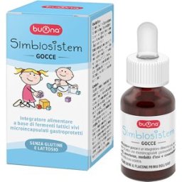 BUONA SPA Simbiosistem Gocce 10 ml - Integratore Intestinale per Bambini