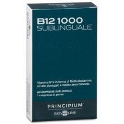BIOS LINE Principium B12 1000 Sublinguale 60 Compresse - Integratore di Vitamina B12