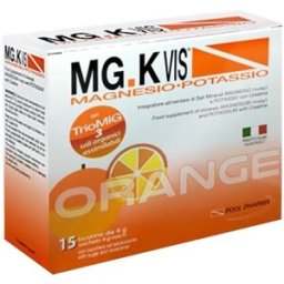 PRODOTTI FMC MG K Vis Magnesio e Potassio Arancia Zero Zuccheri 15 Bustine - Integratore Sali Minerali
