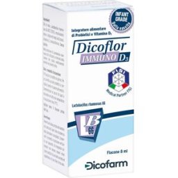 DICOFARM SpA Dicoflor Immuno D3 8 ml - Integratore di Vitamina D e Probiotici