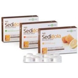 BIOS LINE SpA Apix Sedigola Miele e Arancio Lenitivo Gola 20 Pastiglie