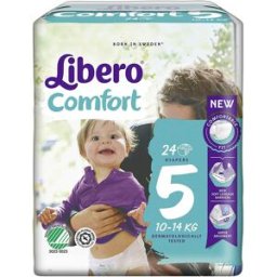 ESSITY (LIB,TEMP) Libero Comfort Pannolini Taglia 5 Junior 40-14 kg 24 Pezzi