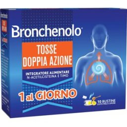 PERRIGO ITALIA Srl Bronchenolo Tosse Doppia Azione 10 Buste - Integratore per la Tosse