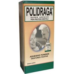 L.F.C. ITALIA Srl Polidraga Grande Polvere Adesiva per Protesi Dentaria 45 grammi