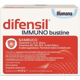 HUMANA ITALIA SpA Difensil Immuno 14 Bustine - Integratore Alimentare