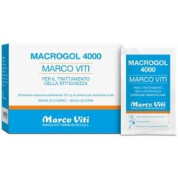 MARCO VITI SPA Macrogol 4000 20 Buste - Trattamento Stipsi e Stitichezza