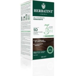 ANTICA ERBORISTERIA SpA Herbatint Tintura per Capelli Gel Permanente 3 Dosi 5D Castano Chiaro Dorato 300 ml
