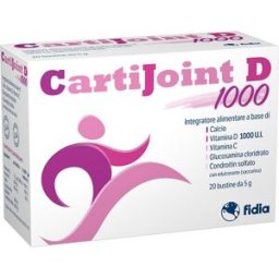 FIDIA FARMACEUTICI Carti Joint D1000 20 Bustine - Integratore Ossa e Articolazioni